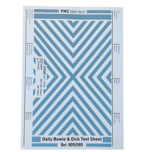 Bowie & Dick Test Sheets